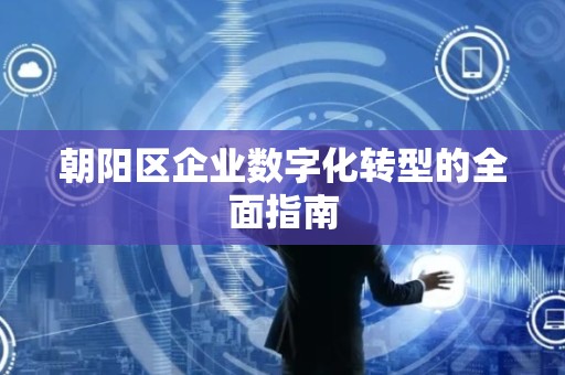 朝阳区企业数字化转型的全面指南
