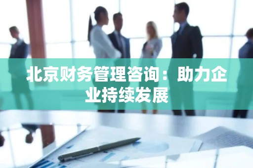 北京财务管理咨询：助力企业持续发展
