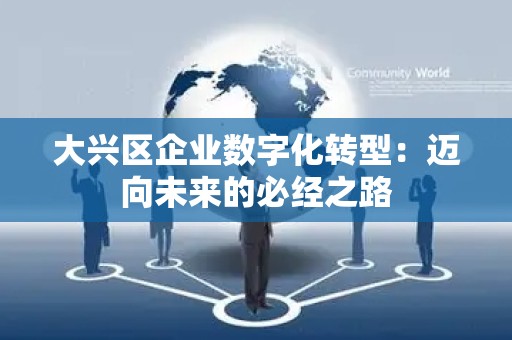 大兴区企业数字化转型：迈向未来的必经之路