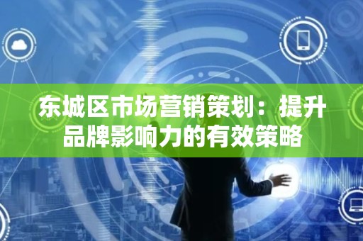 东城区市场营销策划：提升品牌影响力的有效策略