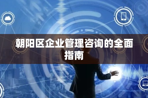 朝阳区企业管理咨询的全面指南