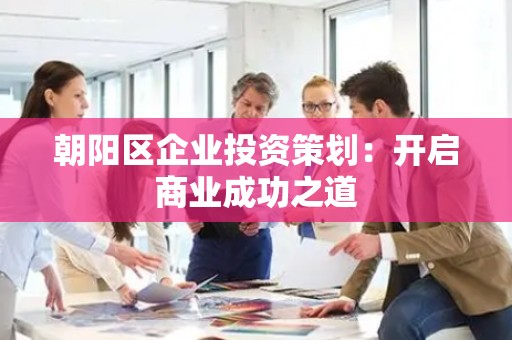 朝阳区企业投资策划：开启商业成功之道
