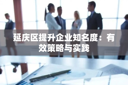 延庆区提升企业知名度：有效策略与实践