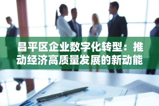 昌平区企业数字化转型：推动经济高质量发展的新动能
