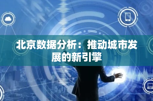 北京数据分析：推动城市发展的新引擎