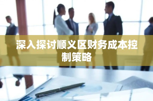 深入探讨顺义区财务成本控制策略