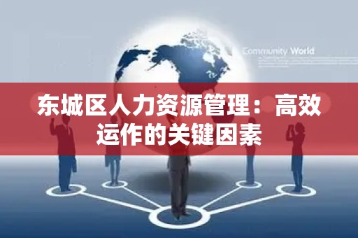 东城区人力资源管理：高效运作的关键因素