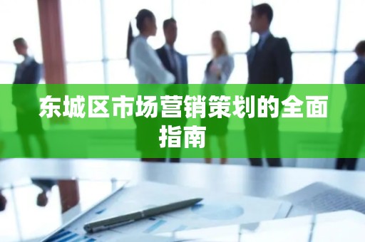 东城区市场营销策划的全面指南