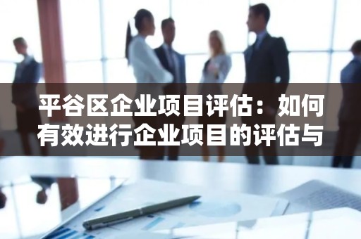 平谷区企业项目评估：如何有效进行企业项目的评估与管理