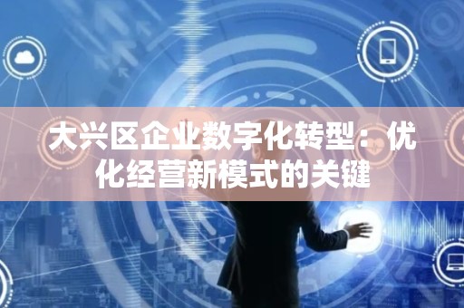 大兴区企业数字化转型：优化经营新模式的关键