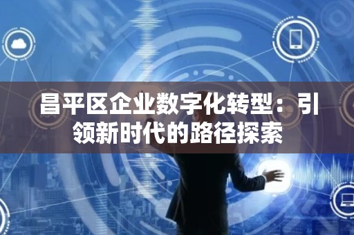 昌平区企业数字化转型：引领新时代的路径探索