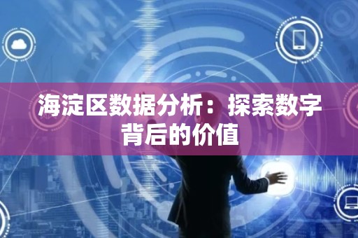 海淀区数据分析：探索数字背后的价值