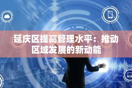 延庆区提高管理水平：推动区域发展的新动能