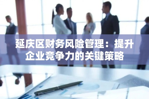 延庆区财务风险管理：提升企业竞争力的关键策略