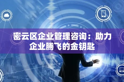 密云区企业管理咨询：助力企业腾飞的金钥匙