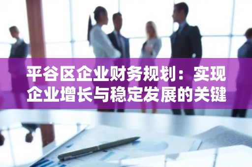 平谷区企业财务规划：实现企业增长与稳定发展的关键