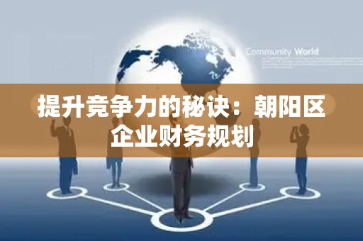提升竞争力的秘诀：朝阳区企业财务规划
