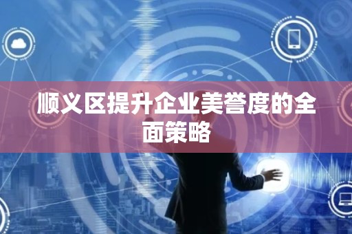顺义区提升企业美誉度的全面策略