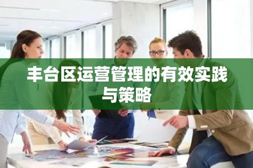 丰台区运营管理的有效实践与策略