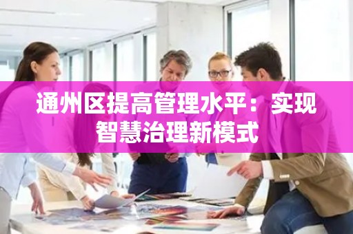 通州区提高管理水平：实现智慧治理新模式