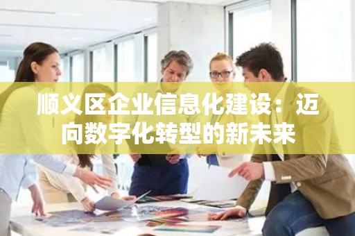 顺义区企业信息化建设：迈向数字化转型的新未来