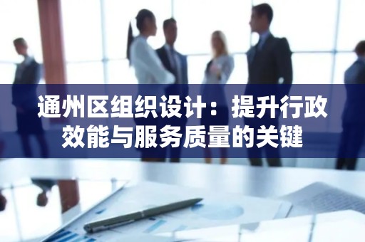 通州区组织设计：提升行政效能与服务质量的关键