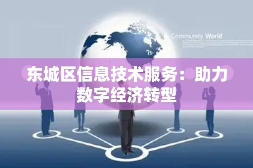 东城区信息技术服务：助力数字经济转型